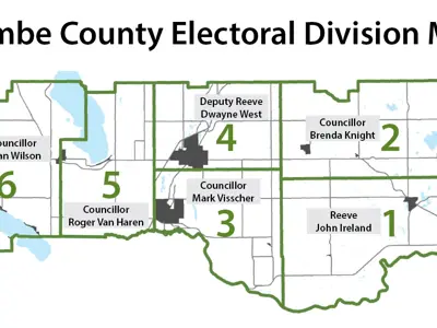 Image of Lacombe County Divisions and Councillors